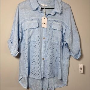 Fox’s Made in Italy with Love Eyelet Top